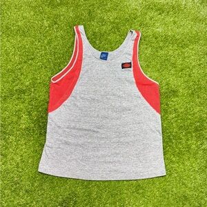 *RARE* Vintage 80s Nike Air Jordan Tank Top Shirt Men’s Size Large Grey Red